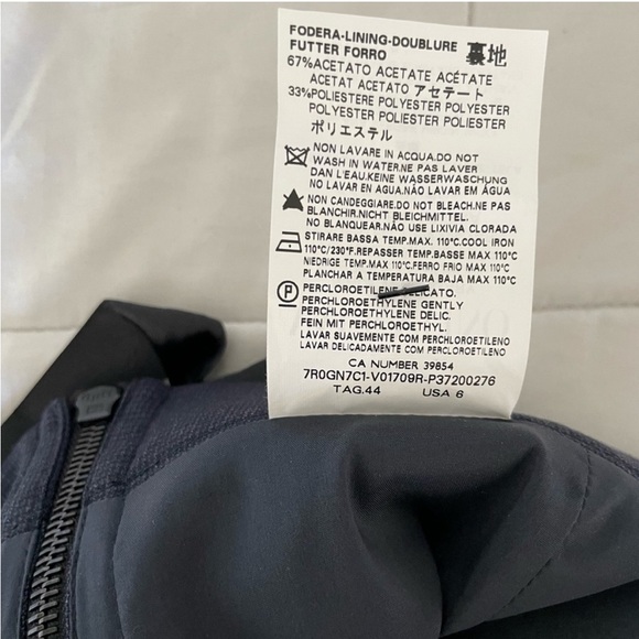 Red Valentino blue black back zip skirt - Picture 9 of 11